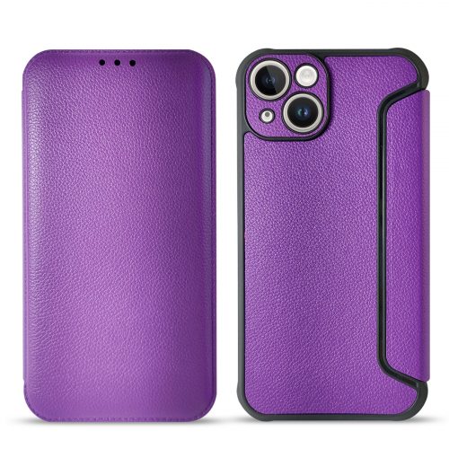 Magnetic wallet Leather phone case For Apple iPhone 14 Plus In Purple 1