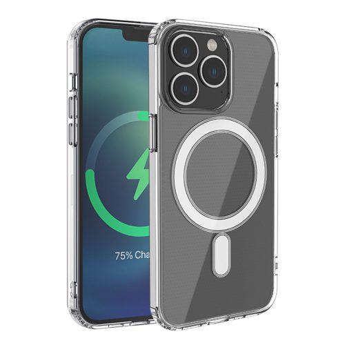 Magnetic Wireless Charging TPU Bumper Case For iPhone 13 Pro In Clear 1